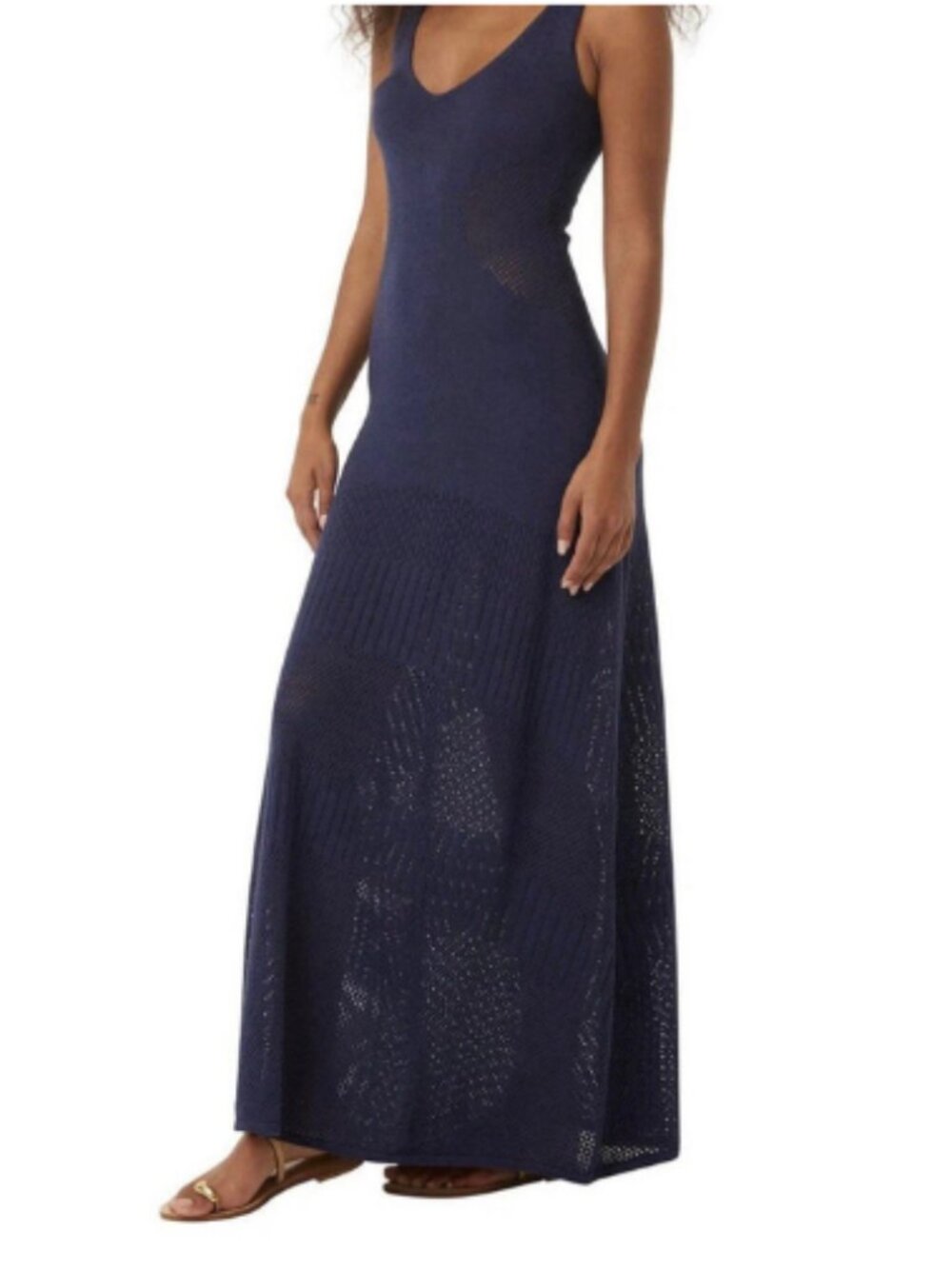 MISA Allison Dress Midnight Blue Women's Size Large